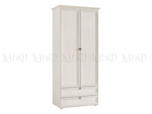 Двухдверный шкаф бельевой Престиж 2 (Миф)